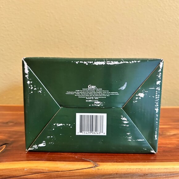 Coca-Cola Tabletop Collection Mercury Glass Mini Fridge Ornament - Picture 6 of 7